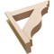 Ekena Millwork 6-in W x 26-in D x 26-in H Funston Trad Rough Cedar Woodgrain TimberThane Outlooker, Primed Tan OUTUR060X26X26FST04RCPR - alternate 6